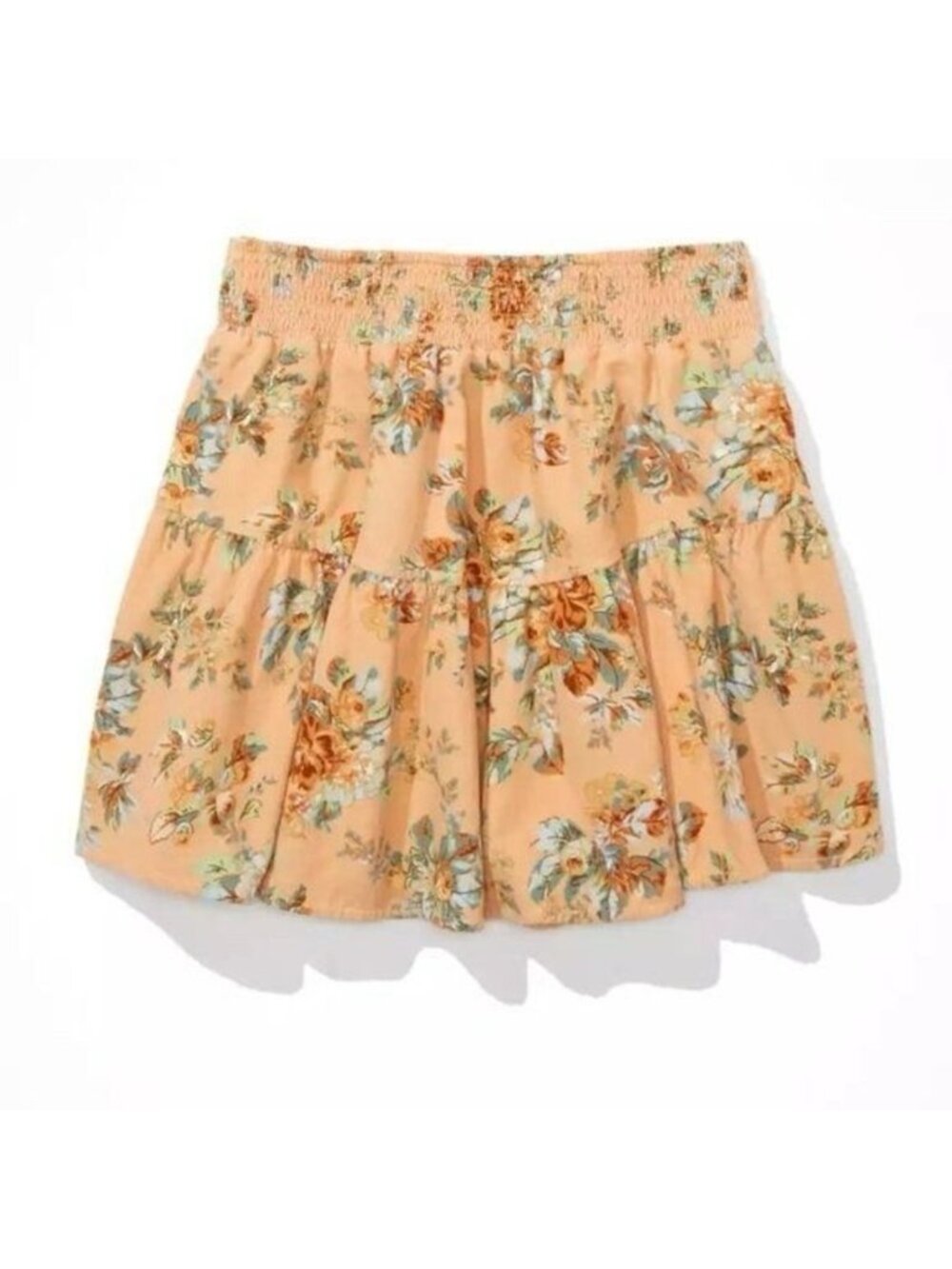 Corduroy Floral Tiered Mini Skirt - Picture 5 of 5